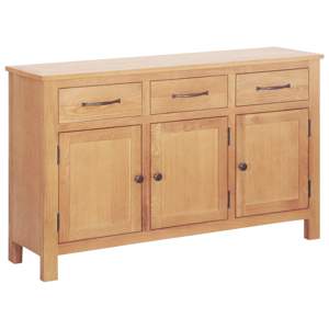 [247598] Bufet Brązowy 112 x 33.5 x 70 cm Solidne drewno dębowe