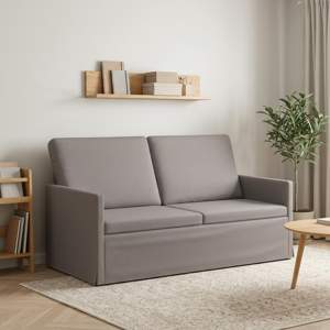[42041079] Sofa dwuosobowa Ciemnoszary 150 x 81 x 82 cm tkanina