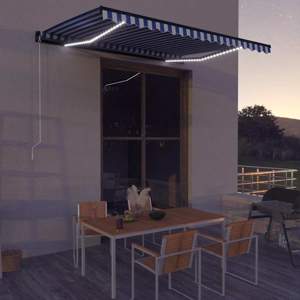 [3051269] Ręczna markiza z oświetleniem LED solarnym 4 x 3 m