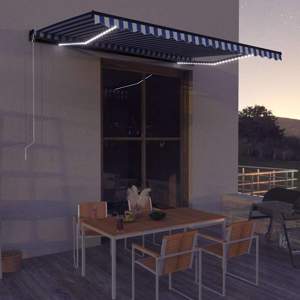 [3051271] Ręczna markiza z oświetleniem LED solarnym 5 x 3 m