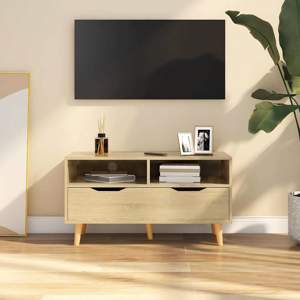 [326780] Szafka pod TV, dąb sonoma, 90x40x48,5 cm