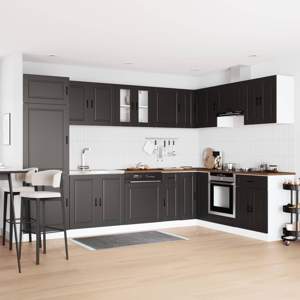 [3315022] Szafka pod zlew Porto 2 szt. Czarny 80 x 46 x 81,5 cm