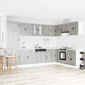 [3315027] Szafka pod zlew Porto 2 szt. Szary 80 x 46 x 81,5 cm
