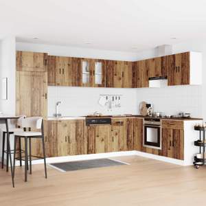 [3315029] Szafka pod zlew Porto 2 szt. Brązowy 80 x 46 x 81,5 cm