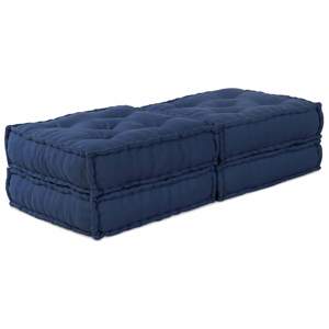 [3315090] Modularna jednostka sofy 2 szt. tkanina Indygo 140 x 70 x 36 cm