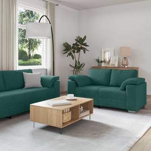 [3324745] Sofa 2 szt. Ciemna zieleń tkanina
