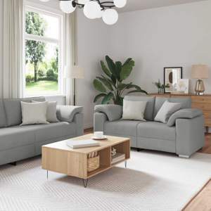 [3324748] Sofa 2 szt. Szary chmur tkanina